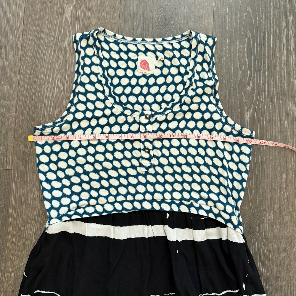 Anthropologie Lilka Mixed Print Maxi Dress Medium Boho Resort Travel‎ Artsy - Picture 5 of 7